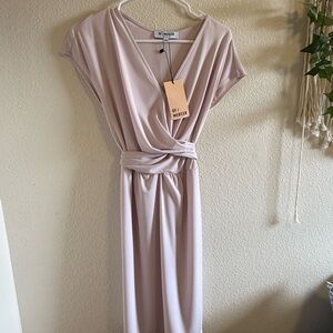 Women's Elegant Creamy lavender Dress